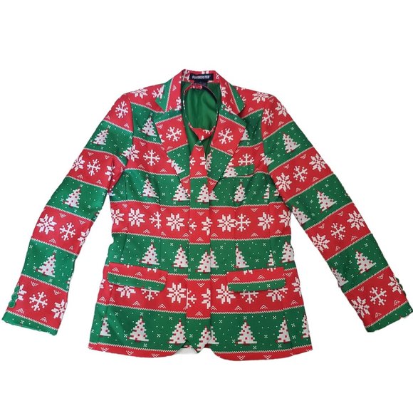Suitmeister Other - Suitmeister Boys XL 14-16 Youth Christmas Suit Jacket and Matching Tie